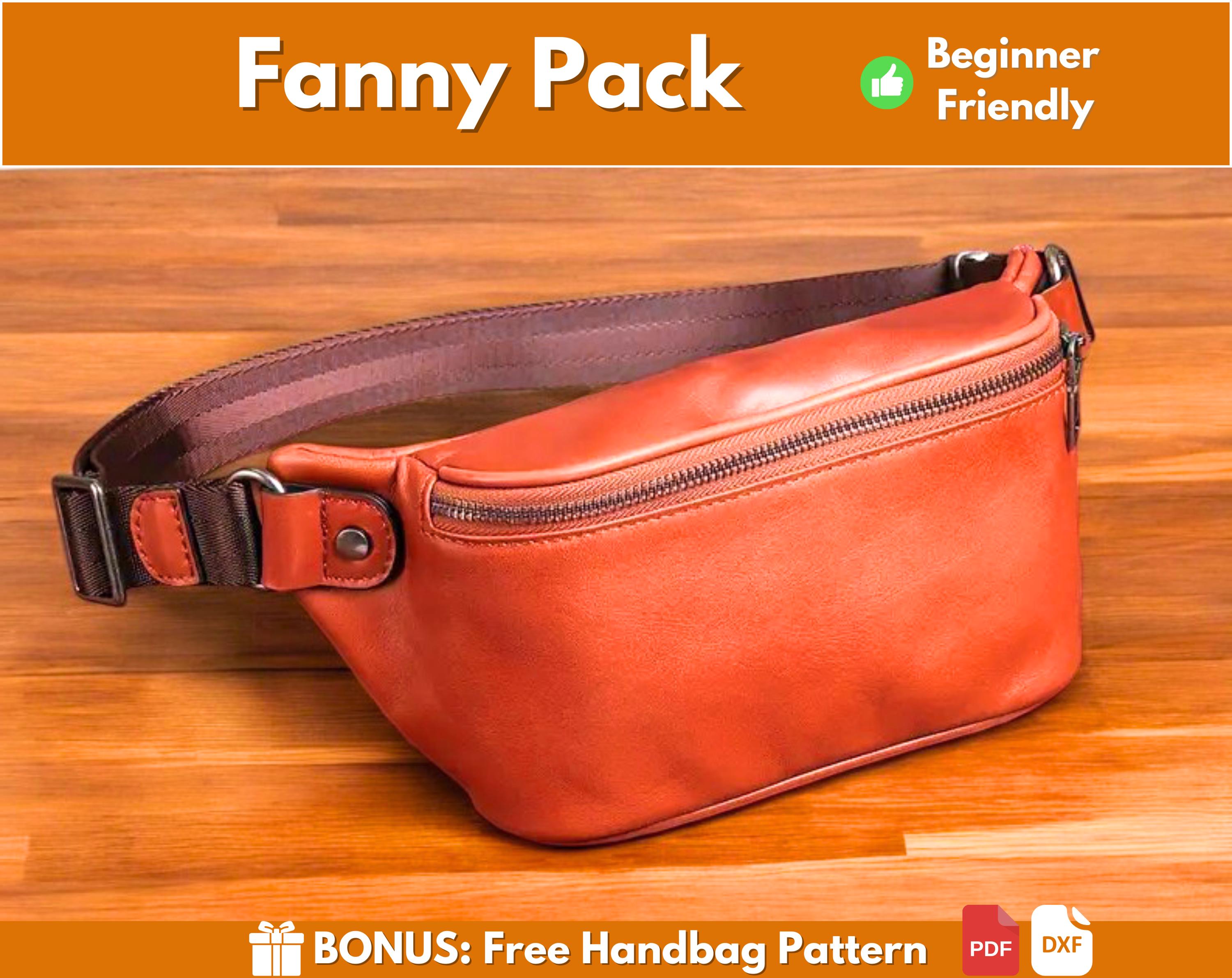 Leather Fanny Pack Pattern | Leather Pattern | Leather Waist Bag Pattern | Sling Bag Pattern | Crossbody Bag Pattern | Belt Bag Pattern