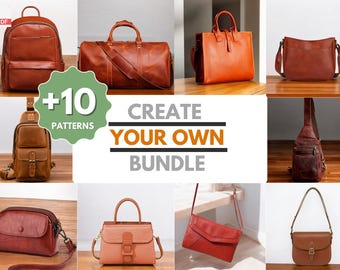 Leather Patterns | Leather Bag Pattern | PDF Leather Pattern | Beginner Pattern | Leather Templates | DIY Leather Patterns | Easy Patterns
