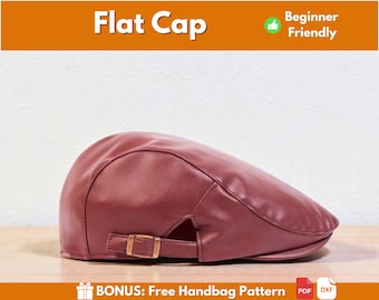 Flat Cap Pattern | Leather Pattern | PDF Leather Pattern | Leather Hat Pattern | Cap Pattern | Easy Hat Pattern | PDF Pattern