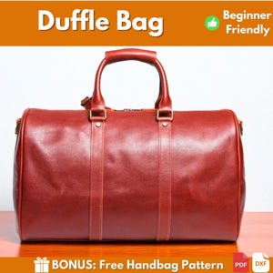 Leather Duffle Bag Pattern | Leather Pattern | Duffle Bag | Leather Bag Pattern | Travel Bag Pattern | Leather DIY | Large Bag Pattern