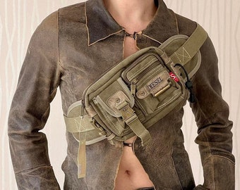 DIESEL Vigtage バック Men's Dsl 3D M-PU tote bag with embossed logo | Black | Diesel