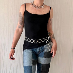 90&#39;s Tank Top Subversive Basic Minimalist Asymmetrical Tank Top Cool Girl Top