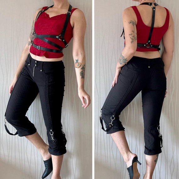 パンツ 00s archive y2k multi zip bondage pants archive】y2k 00s multi zip bondage pants