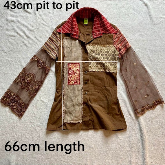 Save The Queen Patchwork Blouse Regency Pirate St… - image 3