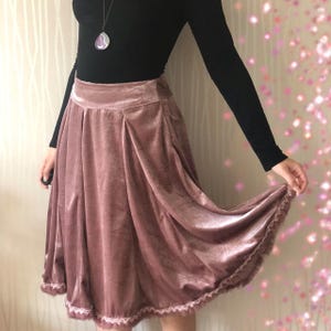 Y2K Coquette Skirt Velvet Fairycore Balletcore Deadstock Skirt