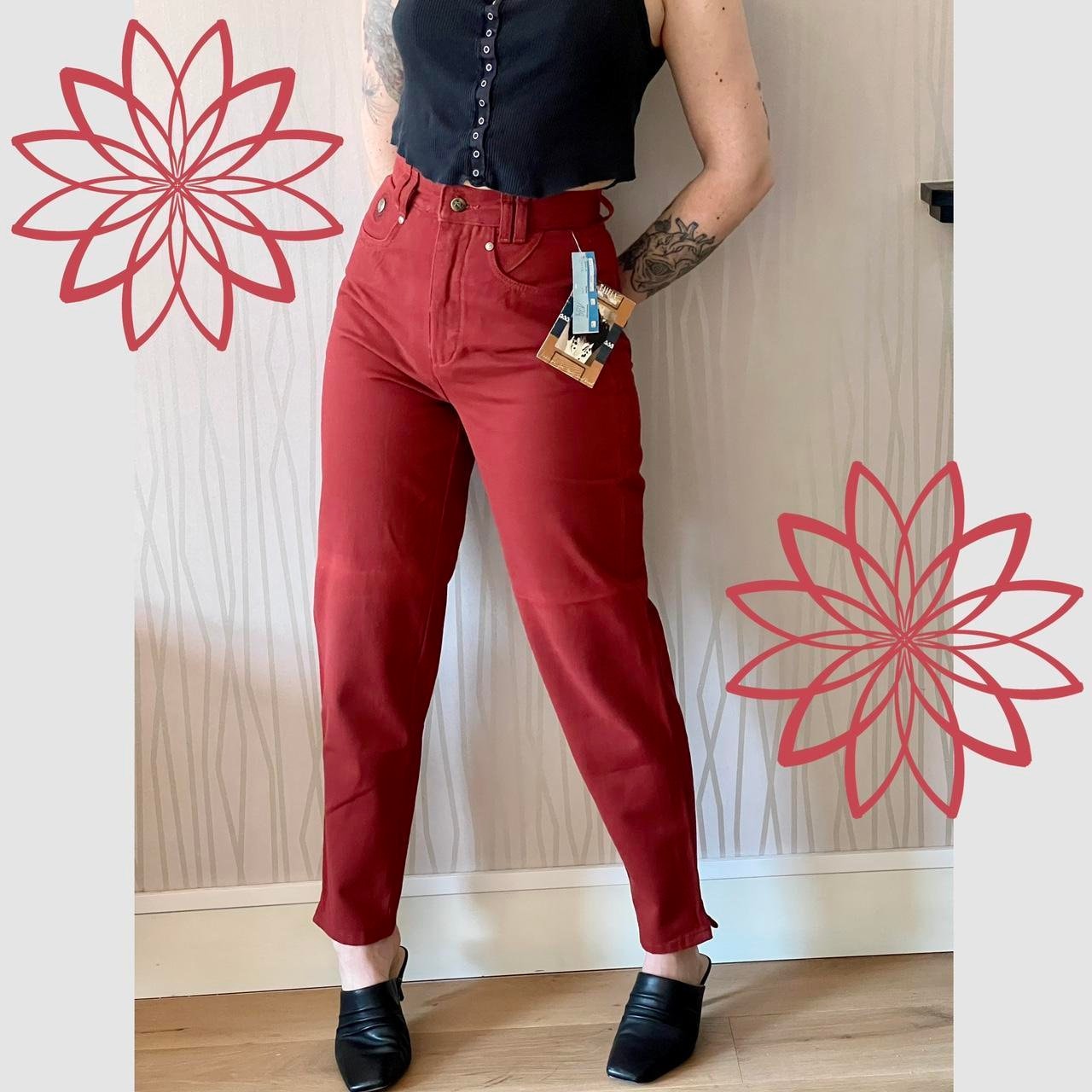 Marin FEMME Pantalon Large à Taille Haute Avec Détails De Poches