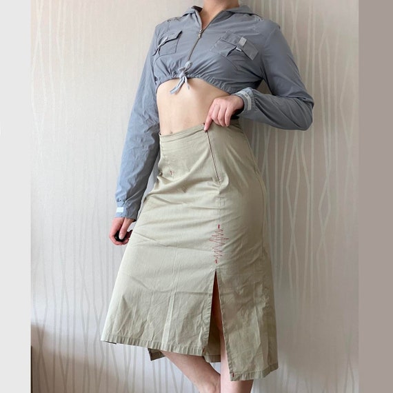 Cop Copine Skirt Y2K Techwear Asymmetrical Utility Cyber Skirt
