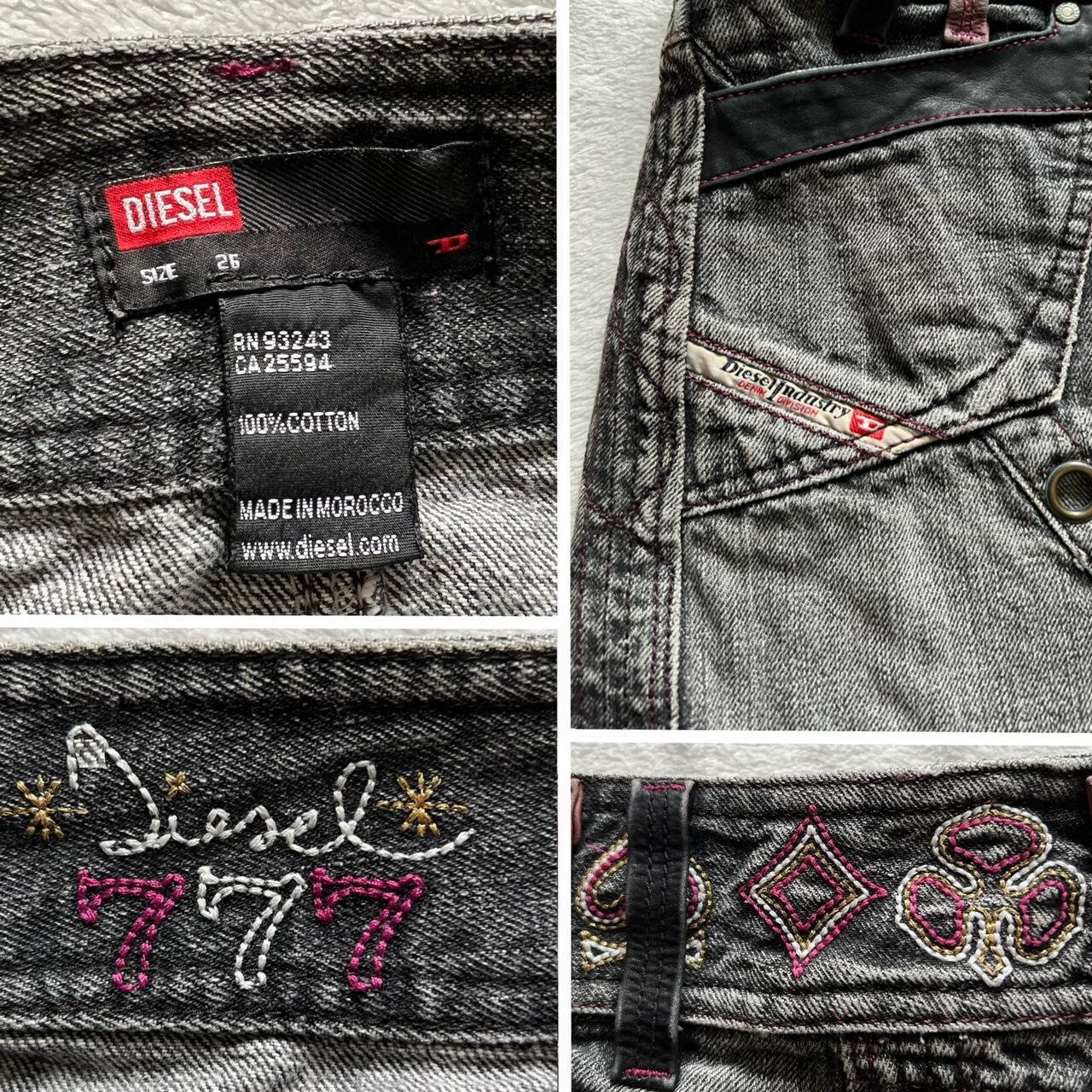 Diesel Mini Skirt Y2K Cyber Grunge Techwear Utility Denim