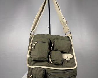 Y2K Vintage Diesel Canvas Cargo Backpack – Techwear / Gorpcore
