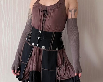 Biche De Bere Corset Belt Y2K Techwear Utility Costuras expuestas Cyber Grunge Belt