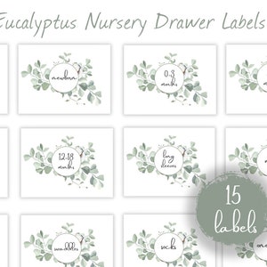SET of 44 Nursery Closet Organization Labels Baby Clothes Storage Labels  Baby Nursery Room Label INSTANT DOWNLOAD Closet Label 