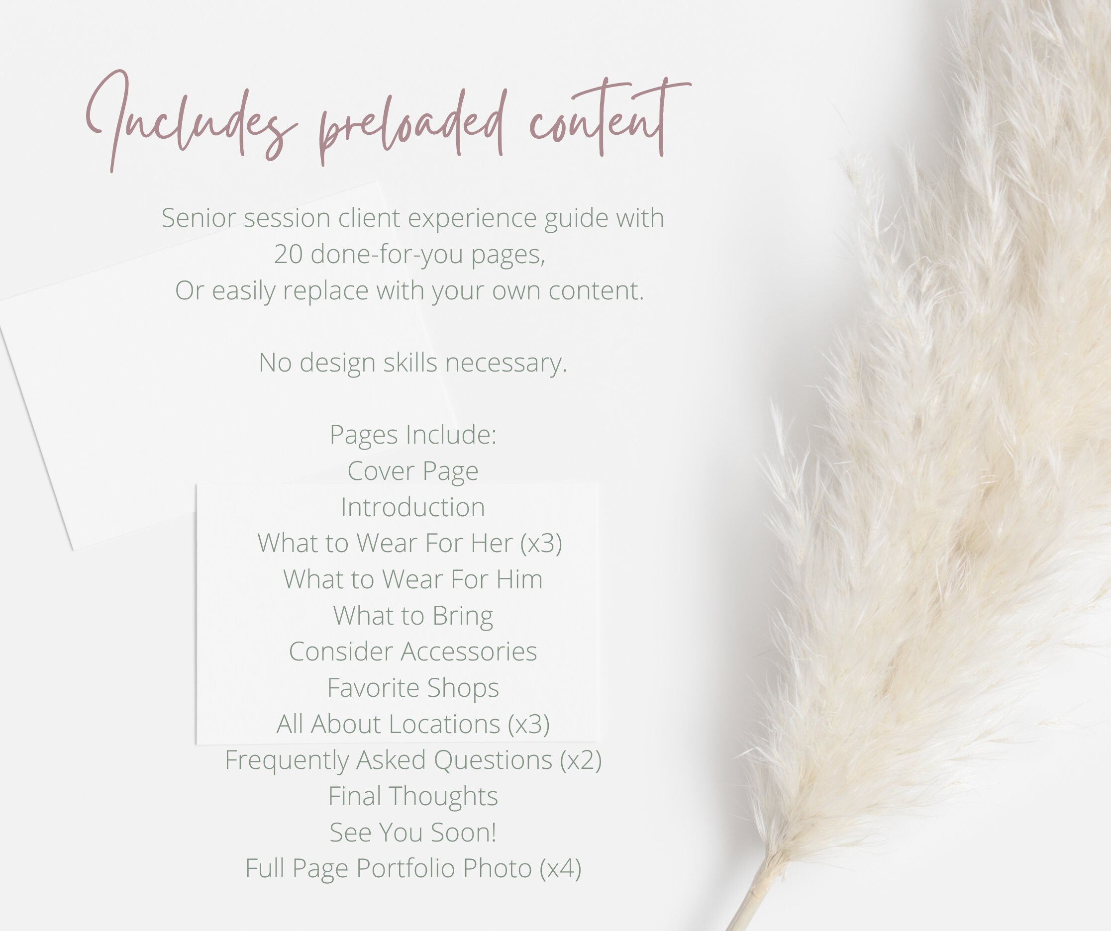 Senior Session Prep Guide, What to Wear Style Guide, Canva Template ...