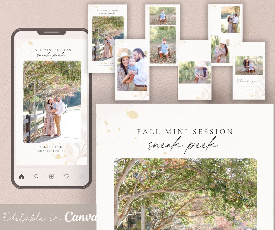 Fall Instagram Story Template for Photographers Family Etsy Fall Instagram Story Template for Photographers Family Etsy