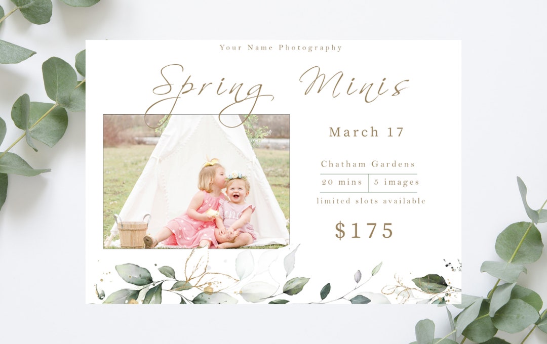Spring Mini Session Template, Spring Mini Sessions, Spring Mini Session ...