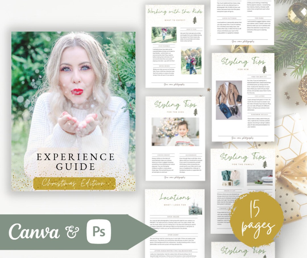 Family Session Prep Guide, What to Wear Style Guide Christmas, Canva ...