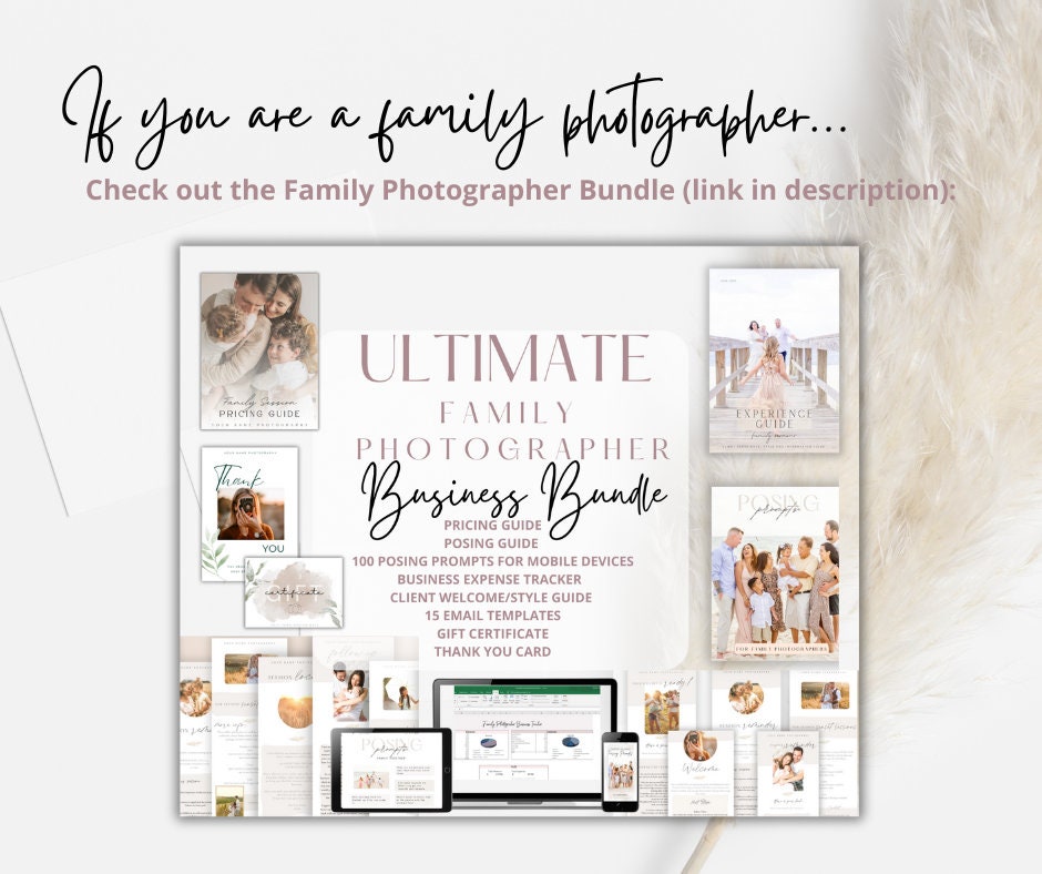 Family Posing Guide Posing Prompts for Family Photographers Etsy