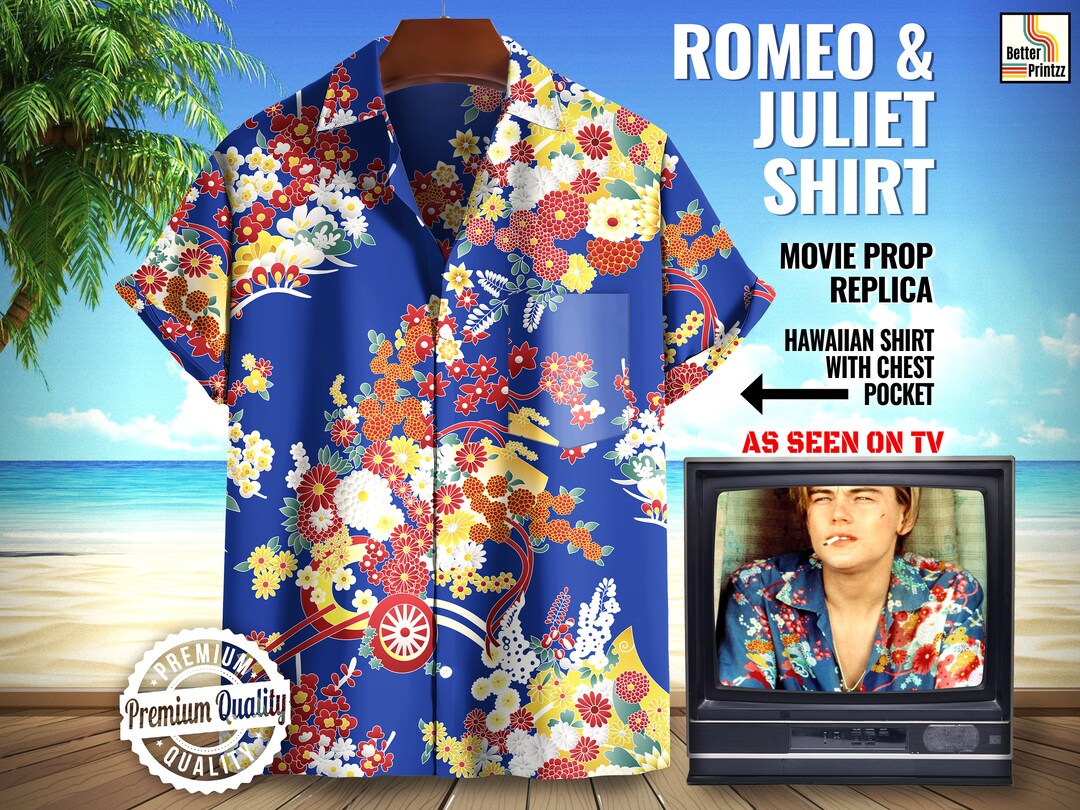 Romeo Hawaiian Shirt Romeo and Juliet Movie Leonardo - Etsy