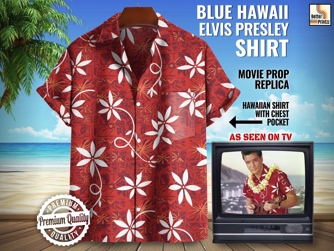 Rare Elvis Presley Hawaiian Shirt Replica Shaheen Tiare Tapa - Etsy