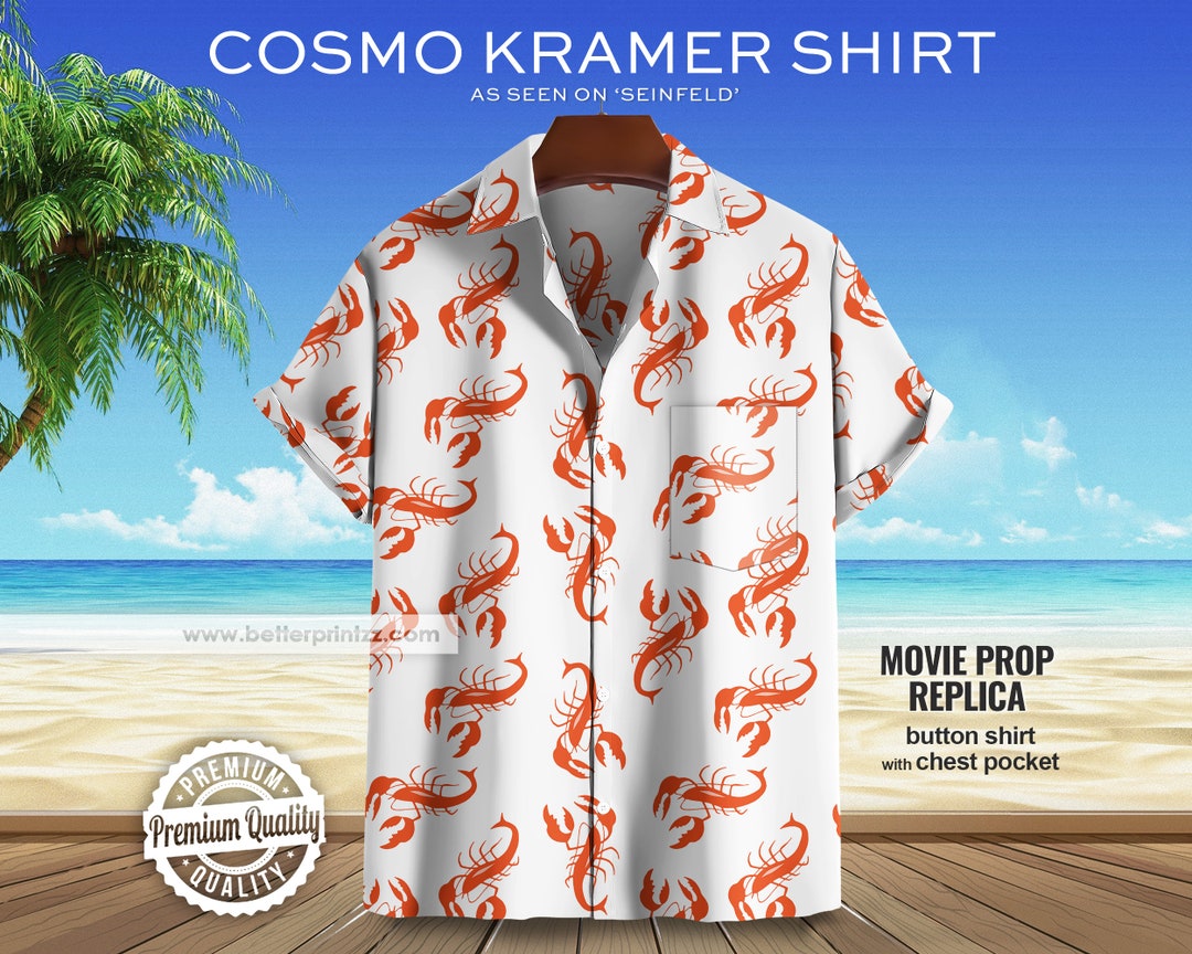 Cosmo Kramer Shirt Lobster Shirt TV Show Seinfeld 90s Etsy