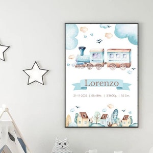 Foto de nascimento/Folha imprimível personalizada/Decoração de quarto de bebê/Presente de recém-nascido. FORMATO DIGITAL.