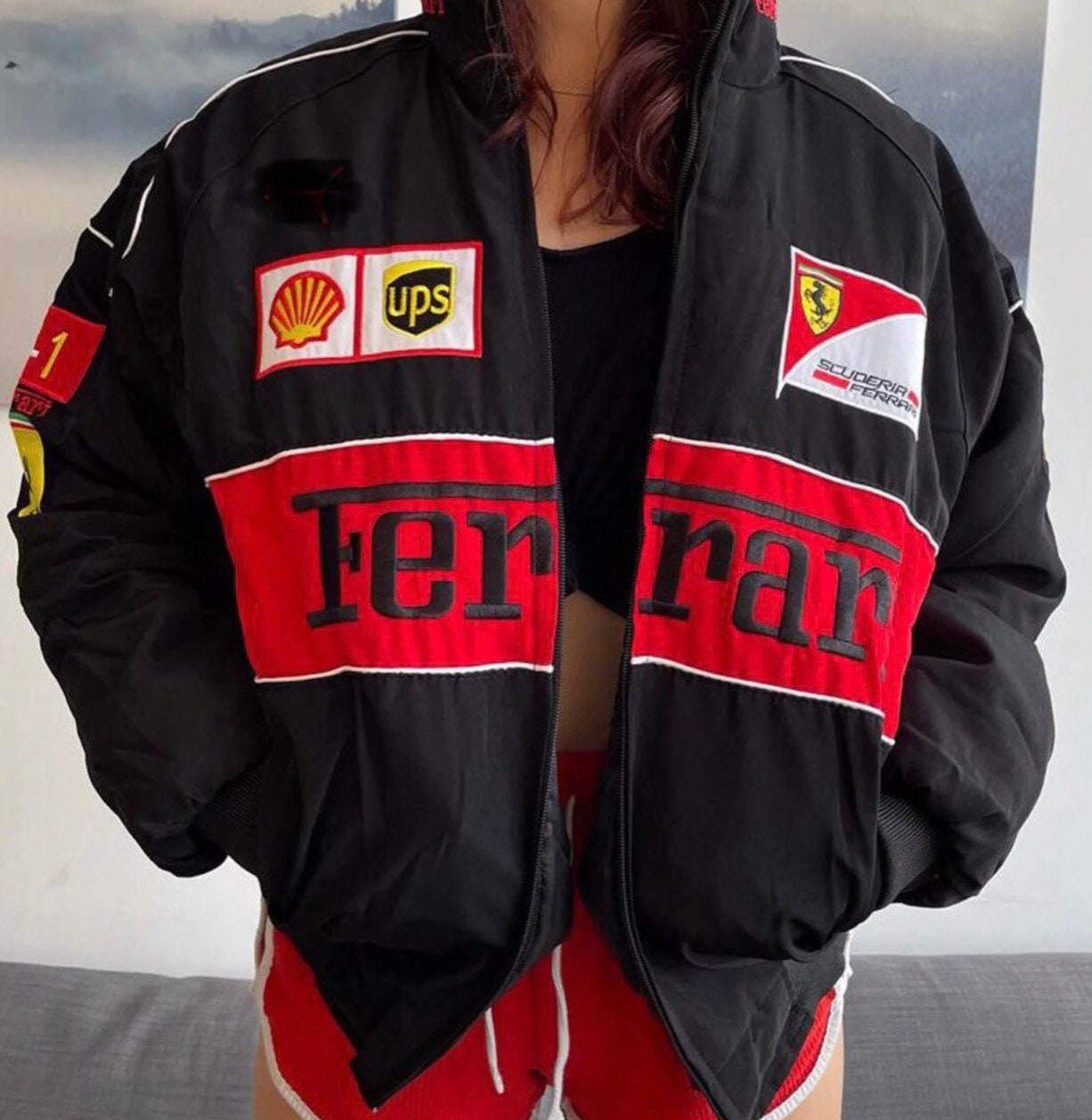 Formula 1 Racing Jacket NASCAR Ferrari 