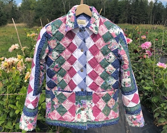 Quilt Jacket No.6 Diamond Patchwork Quilt Coat