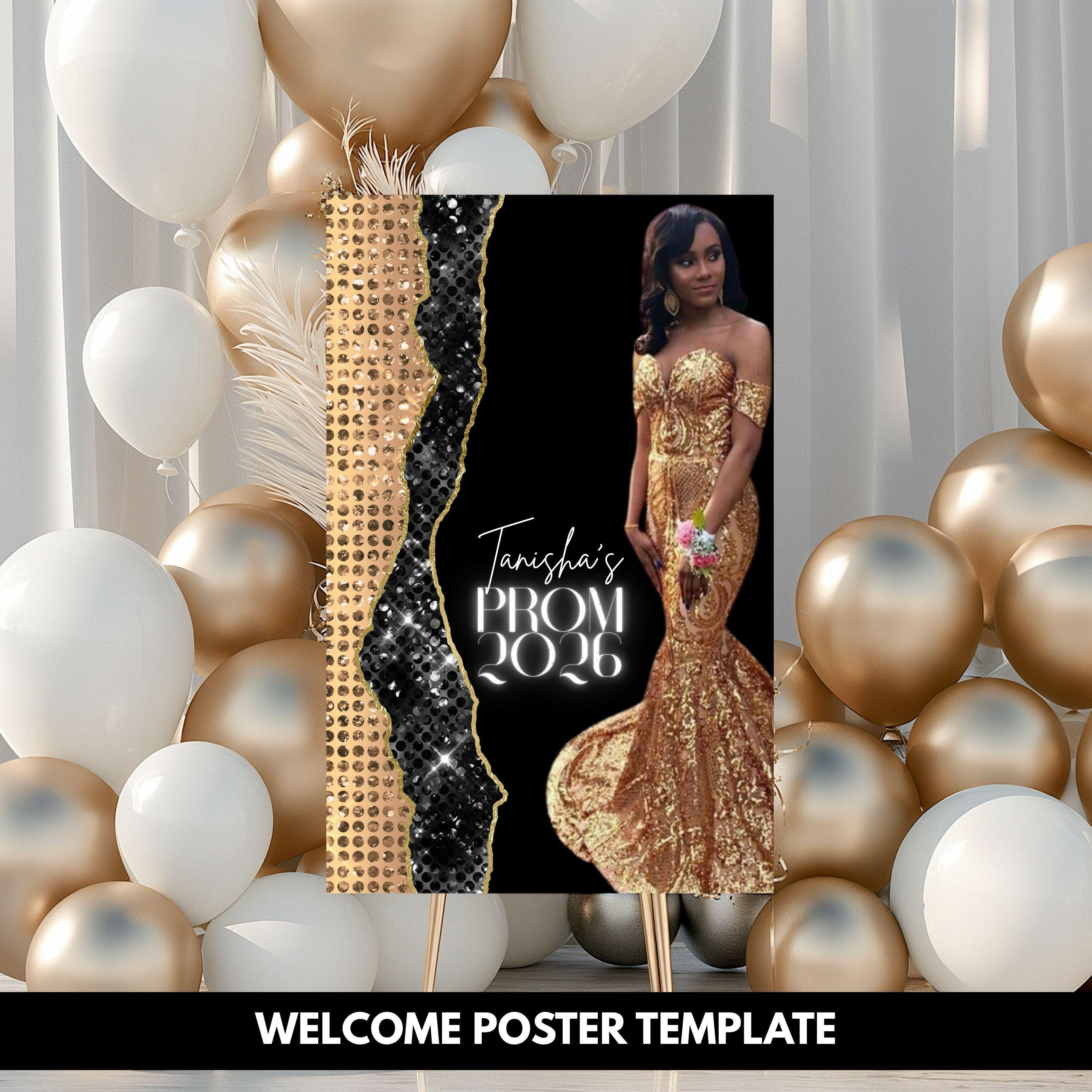 Prom Send off Template Decor Bundle, 2026 Prom Archway Canva Template ...