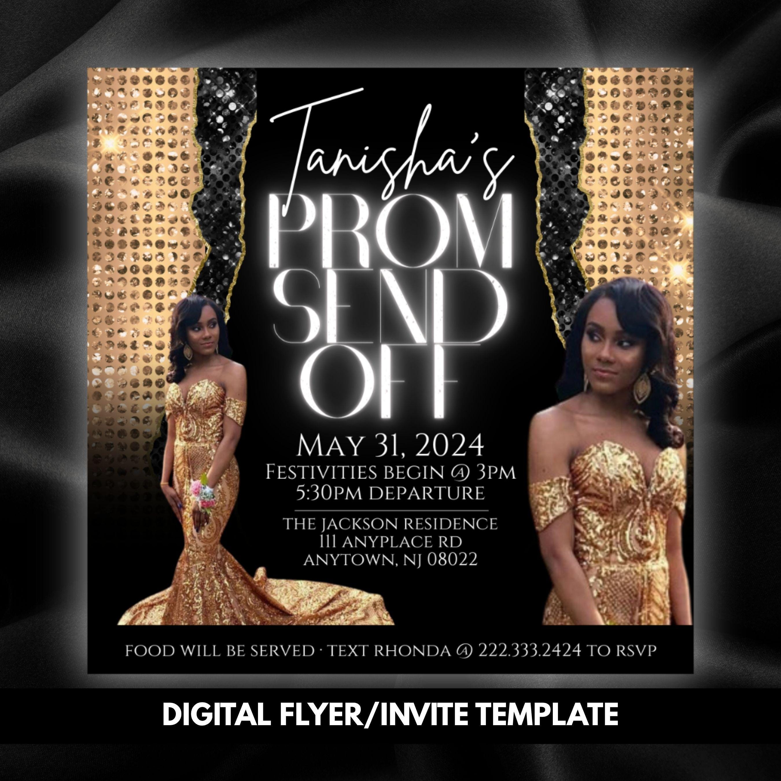 Prom Send off Template Mega Bundle, 2026 Party Favor Canva Templates ...