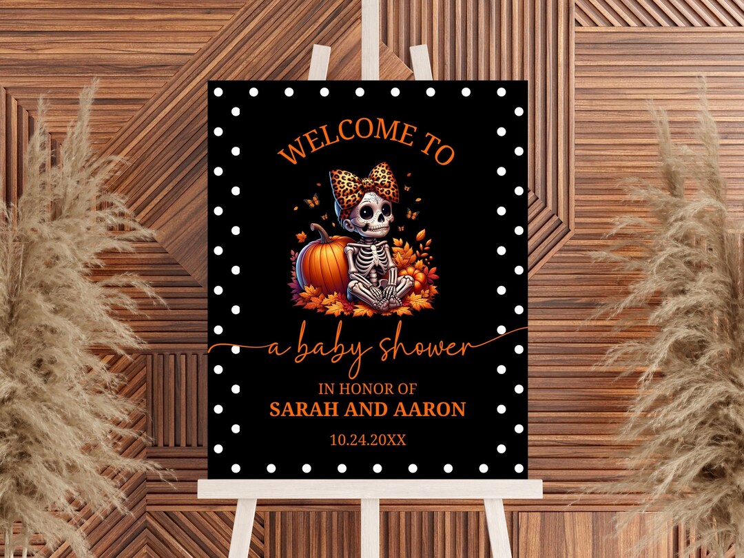 Letrero de bienvenida para baby shower de Little Boo, póster de ...