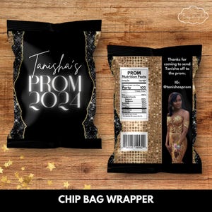 Prom Party Template Bundle, 2025 Party Favor Canva Templates, Editable ...
