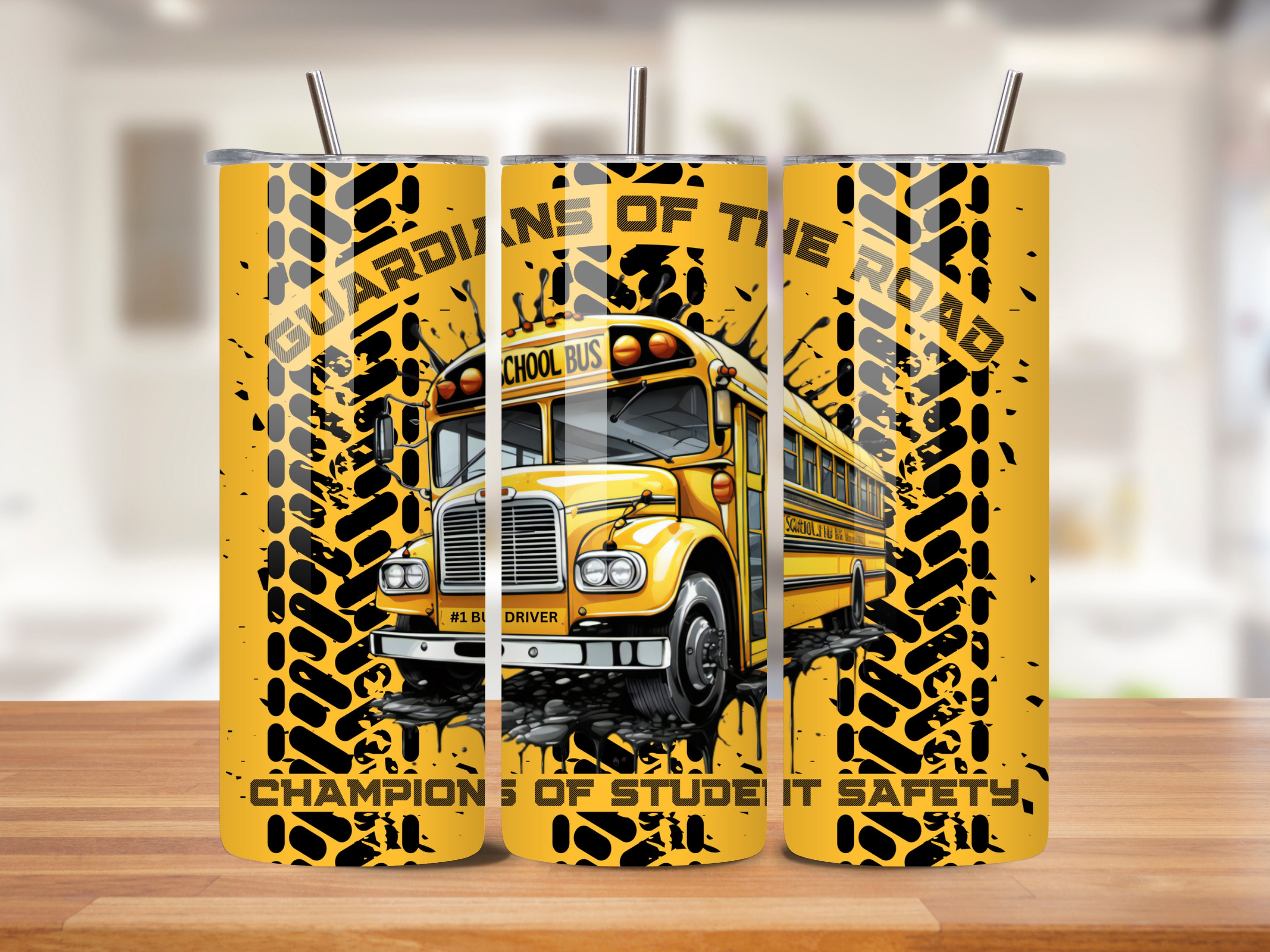 School bus driver Tumbler Wrap, 20 oz Skinny Straight Tumbler Design, Bus driver appreciation Quote Tumbler PNG for Instant Download, B2S06