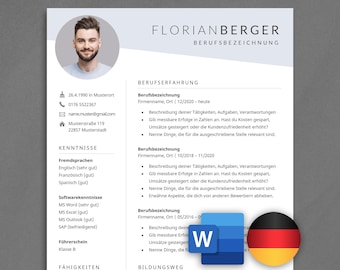 Bewerbungsvorlage Lebenslauf Vorlage Deutsch Bewerbung Vorlage Bewerbungsvorlagen Deutsch Word CV Vorlage Word moderner Lebenslauf Deutsch