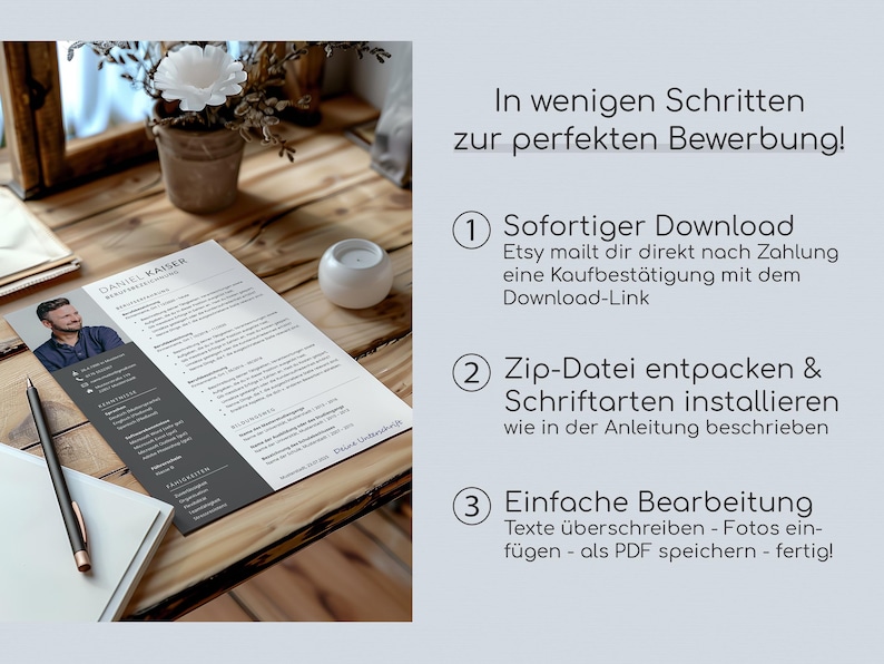 Bewerbungsvorlage Lebenslauf Vorlage Deutsch Bewerbungsvorlagen deutsch CV Vorlage Bewerbungsvorlagen Word Bewerbung CV Deutsch image 9