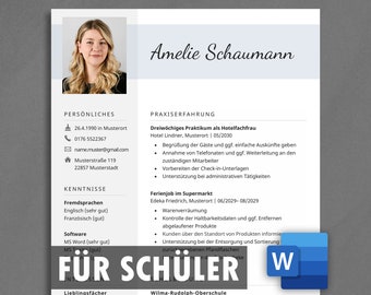 Lebenslauf Schüler Bewerbung Praktikum Ausbildung Schülerpraktikum Lebenslaufvorlage Schüler Bewerbungsvorlage Lebenslauf Vorlage Schüler