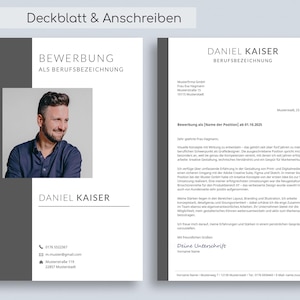 Deckblatt bewerbung