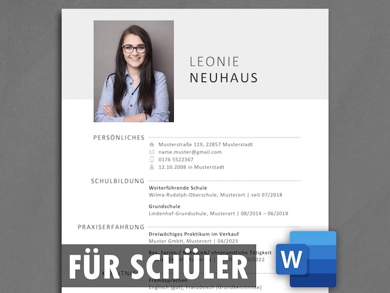 Lebenslaufvorlage Schüler Vorlage Schüler Lebenslauf Schülerpraktikum Bewerbung Praktikum Ausbildung Lebenslauf Vorlage Schüler Deutsch Word