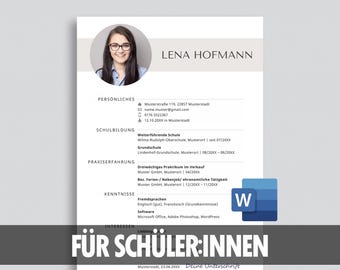 German student resume template