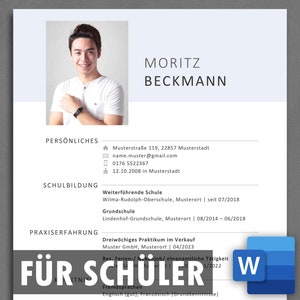 Lebenslauf Schüler Bewerbung Schülerpraktikum Praktikum Ausbildung Lebenslauf Vorlage Schüler Word tabellarischer Lebenslauf Schüler