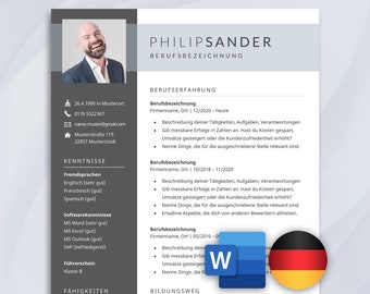 Bewerbungsvorlagen Word Lebenslauf Vorlage Deutsch Bewerbung Bewerbungsvorlage CV