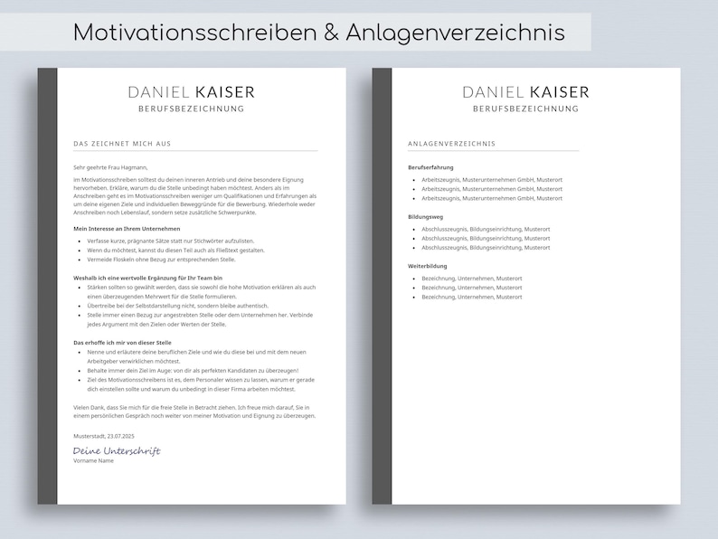 Motivationsschreiben