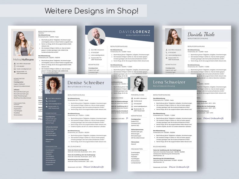Bewerbungsvorlage Lebenslauf Vorlage Deutsch Bewerbungsvorlagen deutsch CV Vorlage Bewerbungsvorlagen Word Bewerbung CV Deutsch image 10
