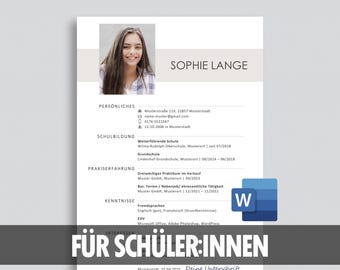 Schüler Lebenslauf Vorlage Schüler Bewerbung Praktikum Ausbildung Schülerpraktikum Lebenslauf Schüler Bewerbungsvorlage Schüler Word