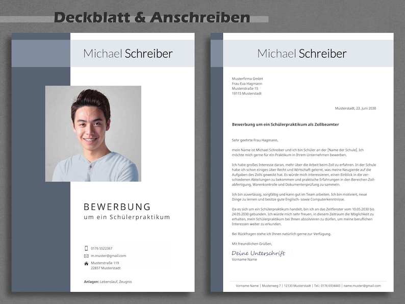 Bewerbung ausbildung Vorlage
