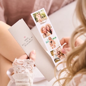 Be My Bridesmaid Photo Booth-kaart