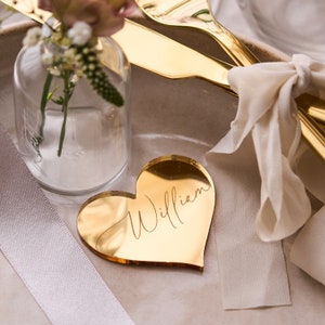 Personalisierte Goldherz Hochzeits-Platz-Kulisse