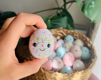 Crochet Easter Decoration, Crochet Easter Toy, Egg Cozy For Happy Breakfast, Decorative Easter Eggs, Easter Egg Design, Easter Gift, Egg