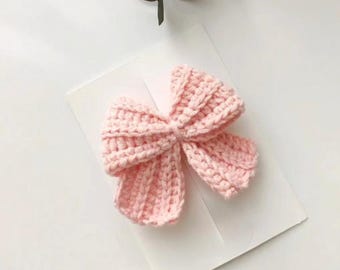 Handmade Crochet Bow Appliques – Cotton/Acrylic Yarn, Crafts & Sewing