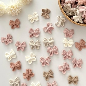 Piccole applicazioni di nastri, 10 pezzi di abbellimenti in nastro per i tuoi vestiti, accessori e lavori artigianali in carta, nastri all'uncinetto per album di ritagli