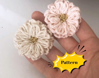 Gehaakt bloemenpatroon (video) – Stapsgewijze zelfstudie – DIY-bloemversiering