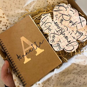 personalisiertes Notizbuch mit Namen, A5, liniert